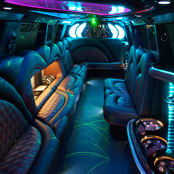 20 passenger limousine interior