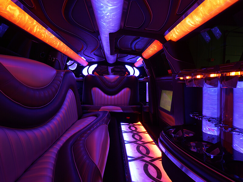 Range Rover limo interior